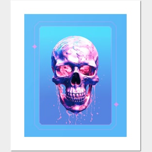 Sinister Skulls Vaporwave Posters and Art